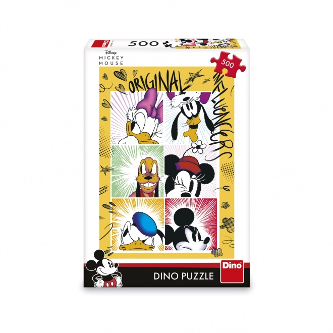 Puzzle Mickeyho parta 47x33cm 500 dílků v krabici 33,5x23x3,5cm