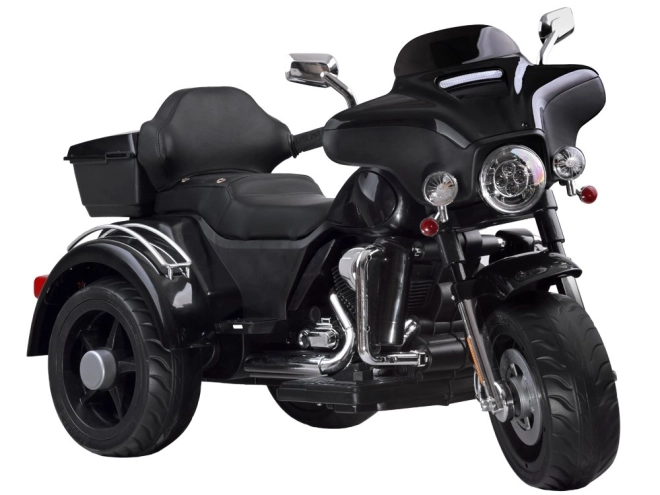 Velký motocykl Chopper na akumulátor pro děti – Černá