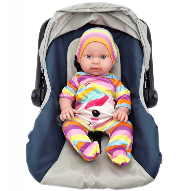 Woopie královské oblečení pro panenky jednorožec set obleček čepička 43-46 cm