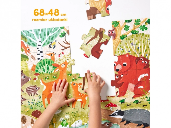 CzuCzu Dětské Puzzle Les