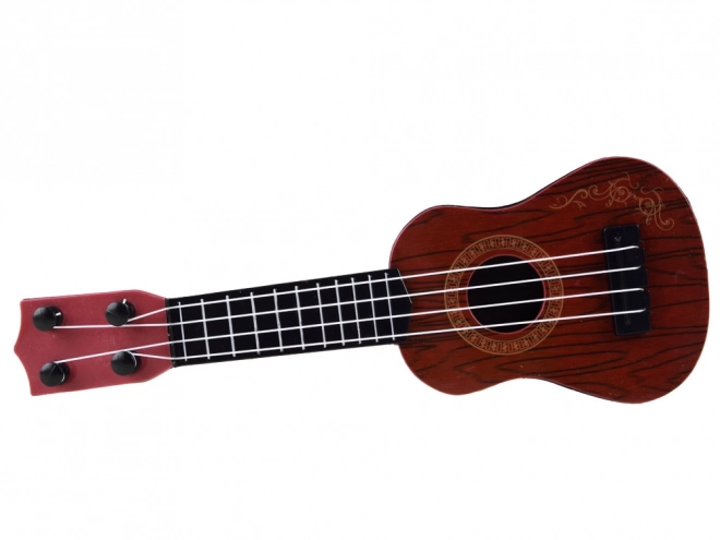 Mini ukulele pro děti 25 cm – Tmavě hnědá