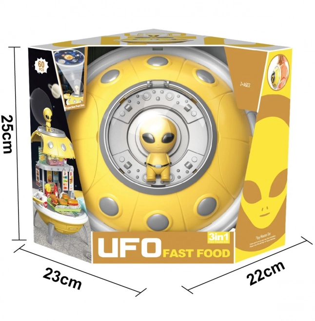 Woopie UFO fast food 3v1 hračka