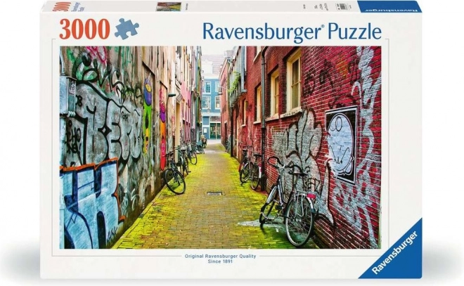 Puzzle Street Art v Amsterdamu 3000 dílků
