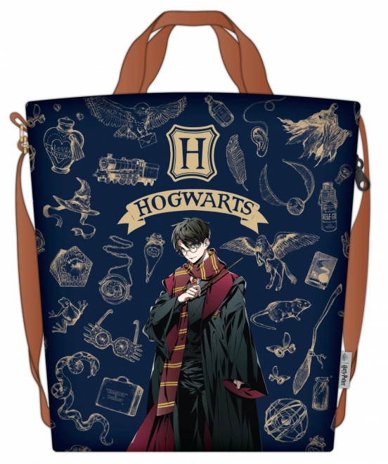 Harry Potter nákupní taška námořnická modrá a zlatá