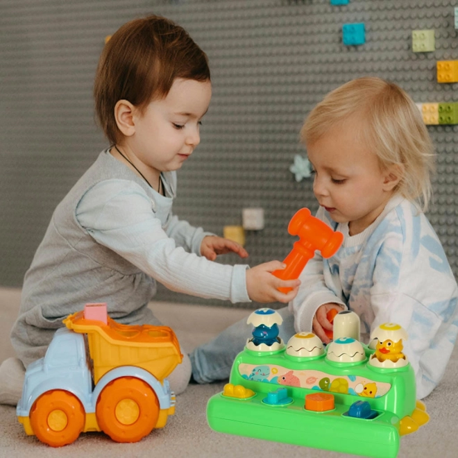 Interaktivní hra s kladivem Krokodýl pro děti 18m+