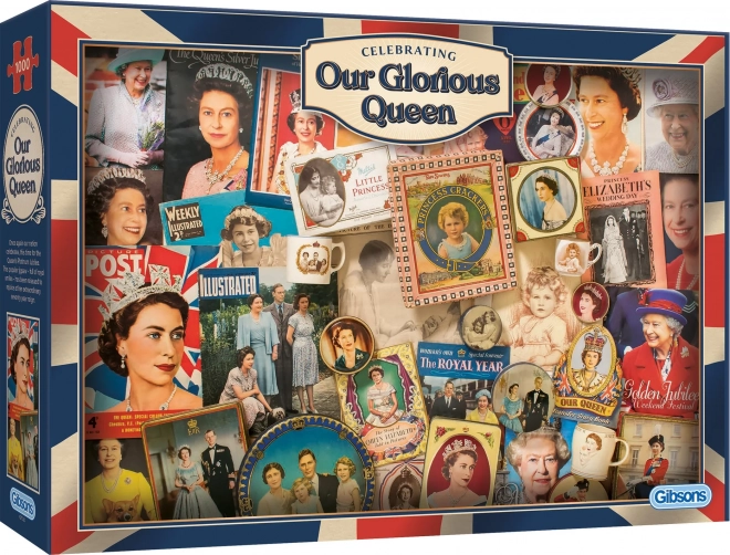 GIBSONS Puzzle Naše velkolepá královna 1000 dílků