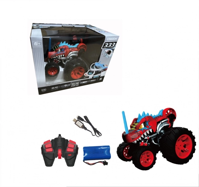 RC kaskadérské auto červené