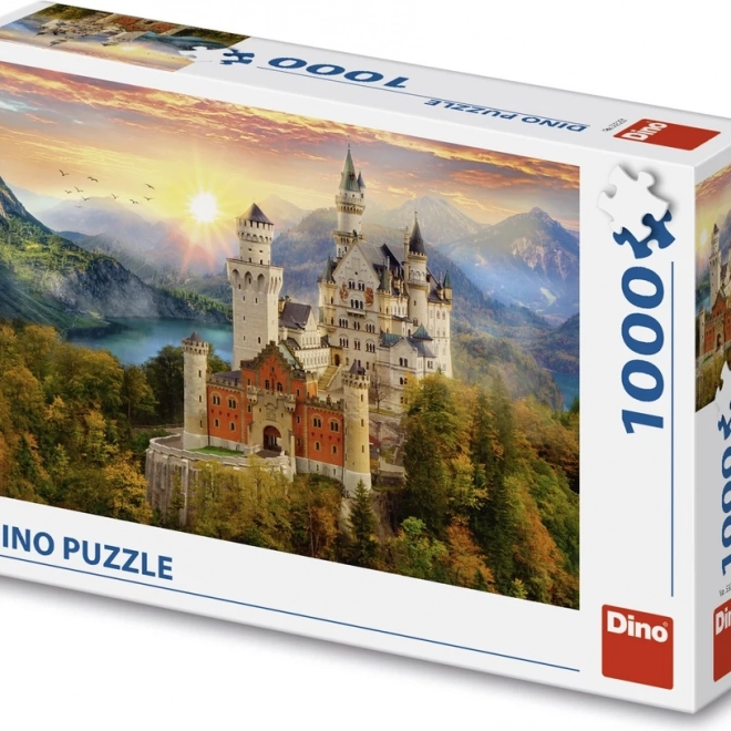 Puzzle Malovaný Neuschwanstein 1000 dílků