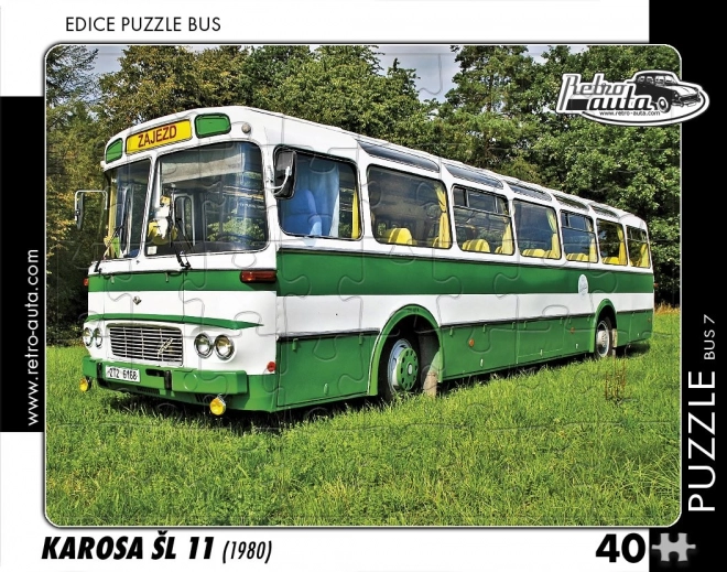 RETRO-AUTA puzzle Karosa ŠL 11 (1980) 40 dílků