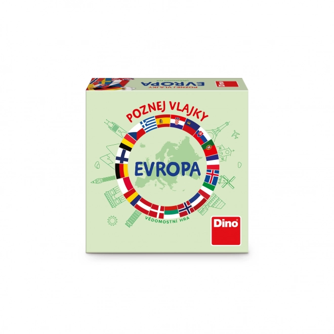 Dino Cestovní hra Poznej vlajky Evropy