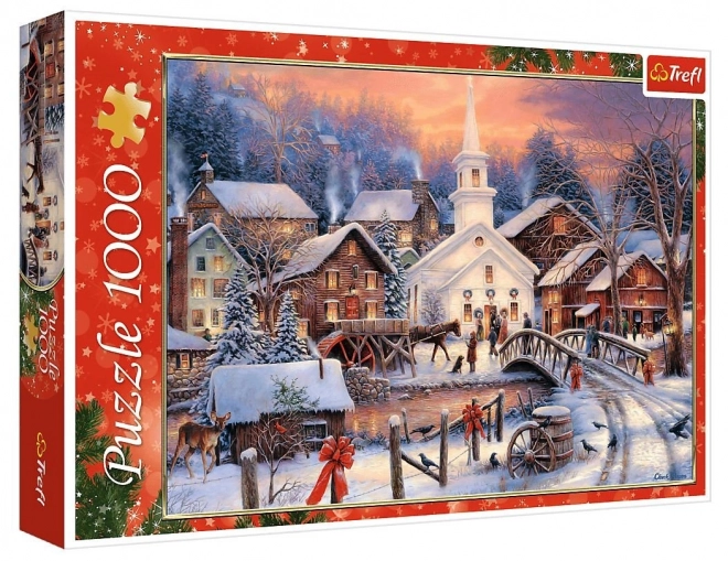 Puzzle 1000 dílků Bílé Vánoce