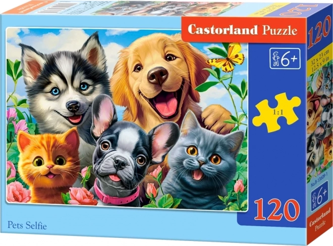 Castorland puzzle zvířecí selfie 120 dílků