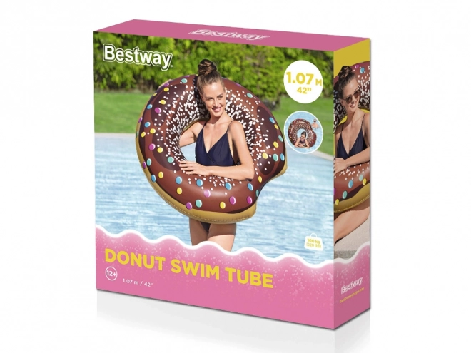 Bestway velké nafukovací kolo Hnědý donut 107cm – Hnědé