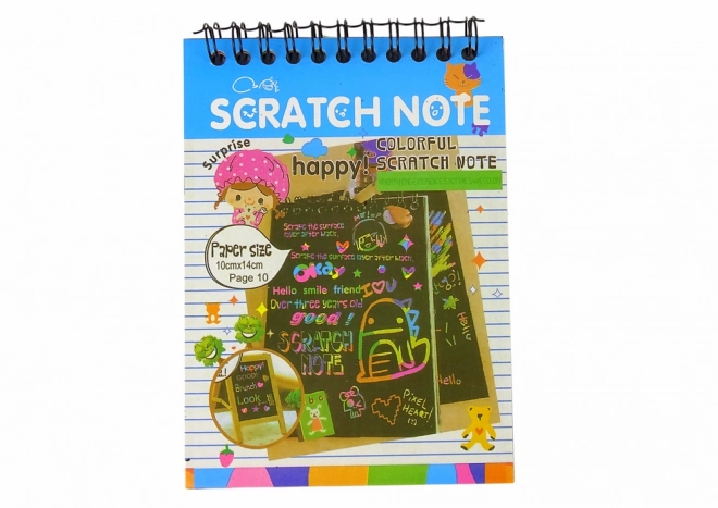 Zdrapávací notes pro děti modrý