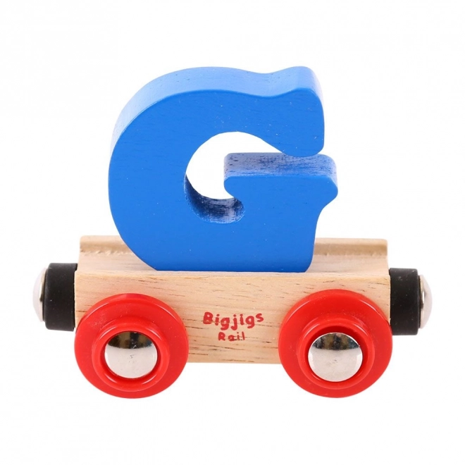 Bigjigs Rail dřevěný vagónek - písmeno G