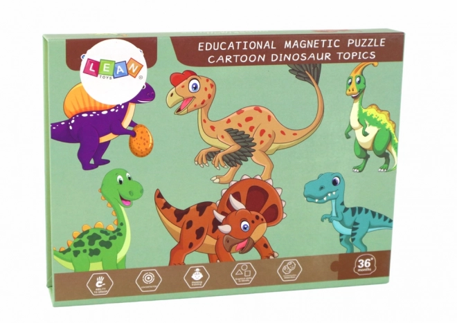 Edukativní Magnetické Puzzle S Motivem Dinosauři
