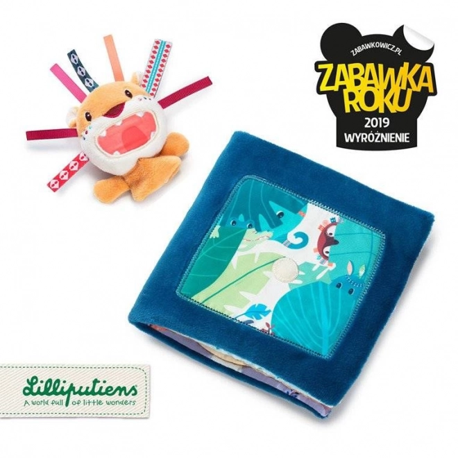 Lilliputiens - Kniha s mini loutkou Lew Jack 9 m+