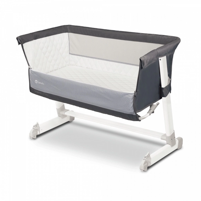 LIONELO Postýlka Theo 3v1 Dark Grey