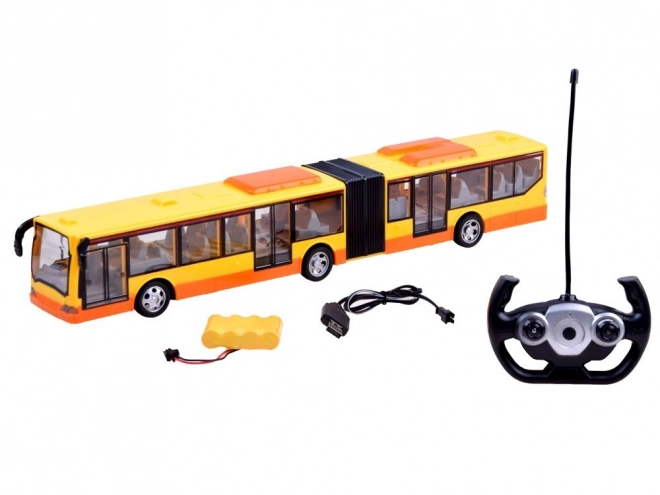 Autobus na dálkové ovládání Dětské vozidlo na dálkové ovládání RC0336 – Žlutá