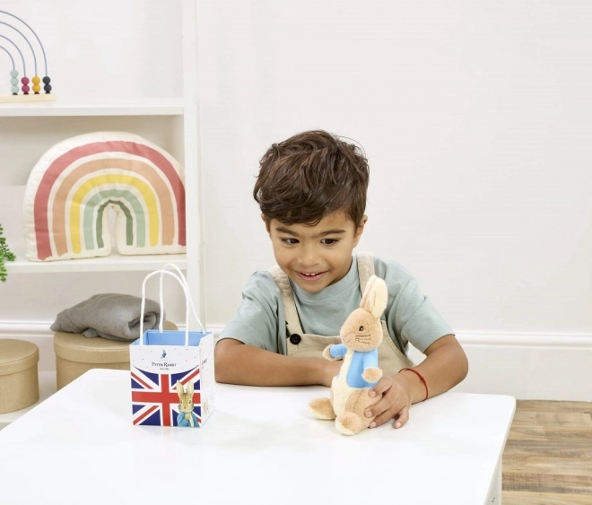 Plyšový králíček Petr v dárové tašce Union Jack
