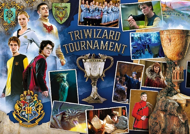 TREFL Puzzle Harry Potter: Turnaj tří kouzelníků, Famfrpál a Bradavice 400 + 500 + 600 dílků