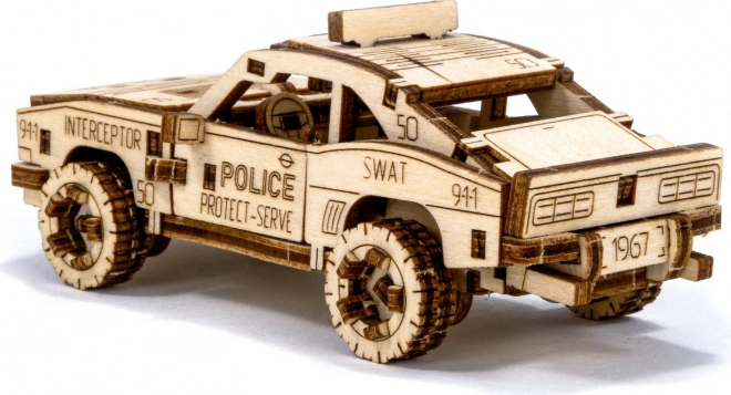 3D dřevěné puzzle - Policejní auto