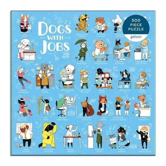 Zábavné puzzle pejsci v práci 500 dílků