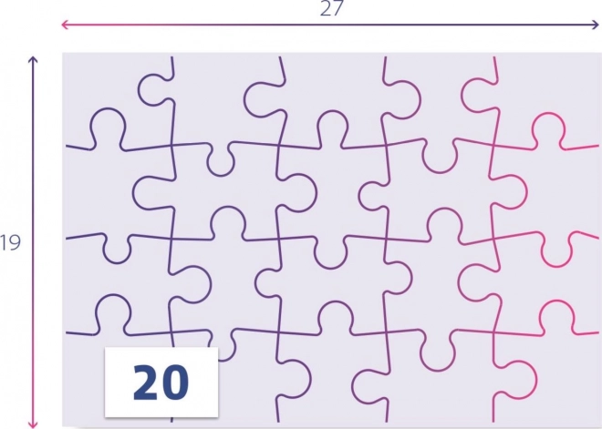 CLEMENTONI Puzzle Jurský svět 2x20 dílků