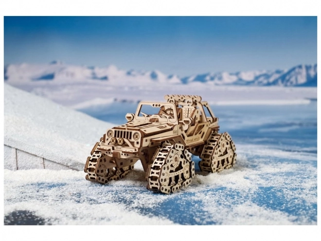 Ugears 3D dřevěné mechanické puzzle Triceratops