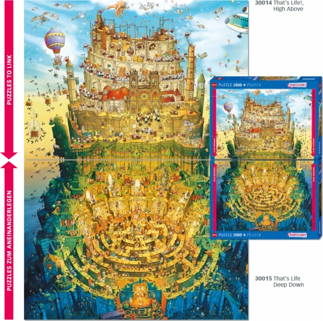 HEYE Puzzle That's Life: Vysoko 2000 dílků