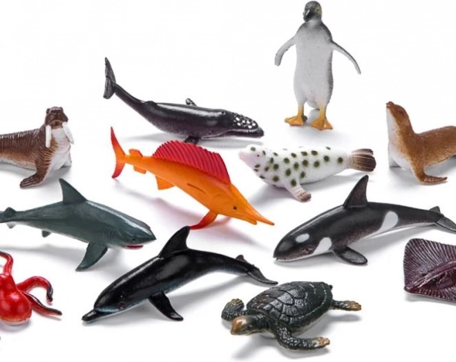Faunica zvířata moří a oceánů – sada 12 figurek