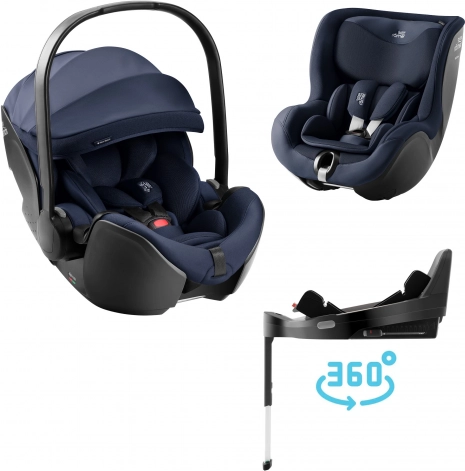 Sada autosedaček Britax Römer Baby-Safe Pro Style + Vario Base 5Z + Dualfix 5Z Style, Night Blue