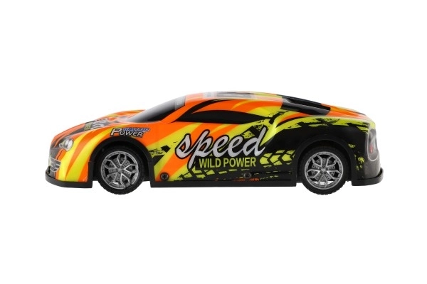 Auto RC závodní 27MHz plast 20cm na baterie se světlem 3 barvy v krabici 27x10x13cm