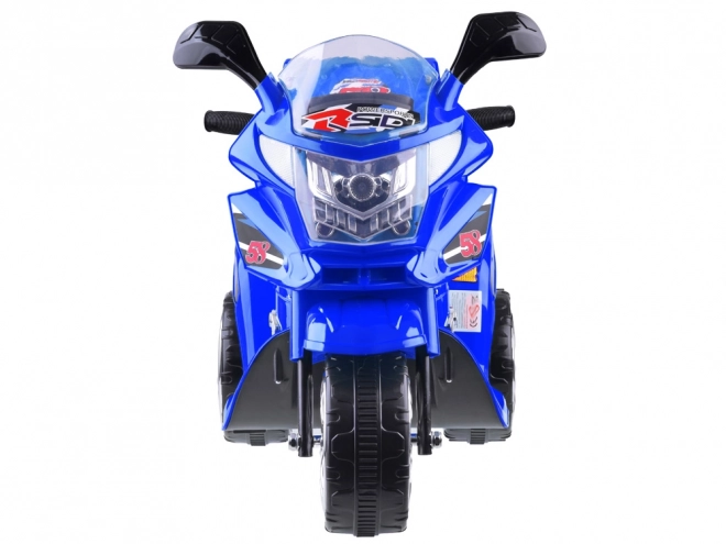 Dětský sportovní motocykl s barevným LED osvětlením – Modrá
