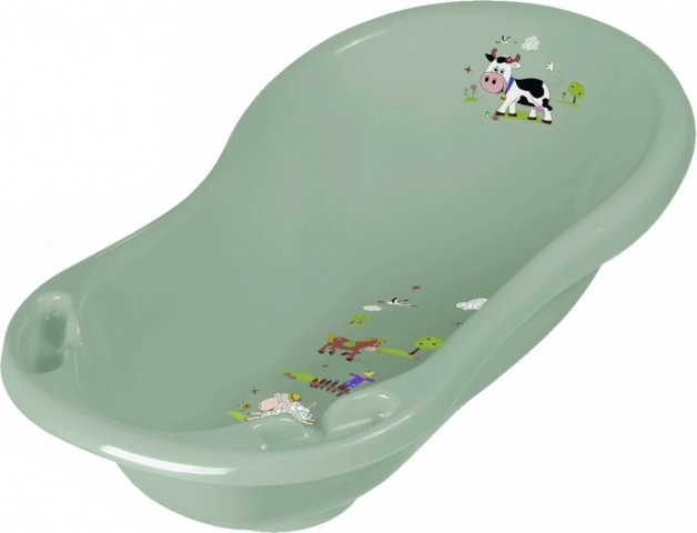 Dětská vanička Funny Farm 84 cm zelená