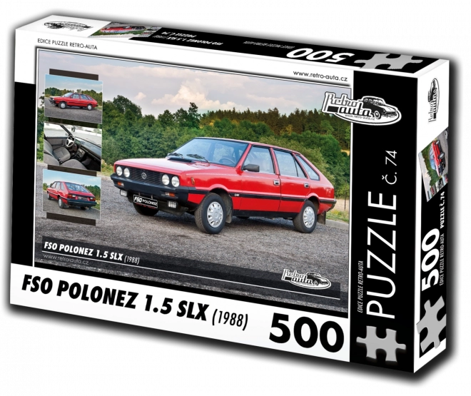 RETRO-AUTA Puzzle č. 74 FSO Polonez 1.5 SLX (1988) 500 dílků