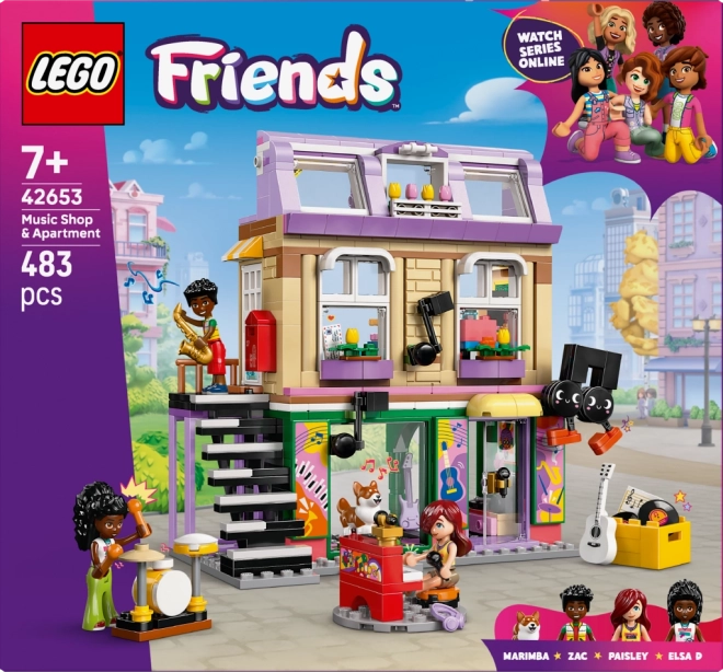 LEGO Friends obchod s hudebninami a byt
