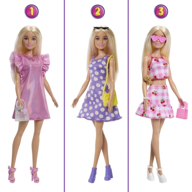 Barbie Šatník snů v pastelových barvách s panenkou