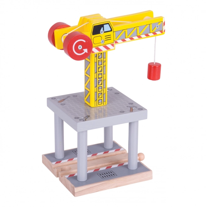 Velký dřevěný jeřáb Bigjigs Rail