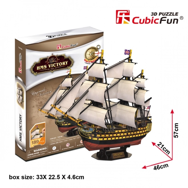 CubicFun 3D puzzle Plachetnice HMS Victory