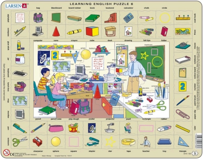 Larsen puzzle angličtina: ve škole