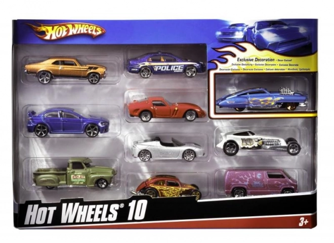 Hot Wheels sběratelský set 10 angličáků