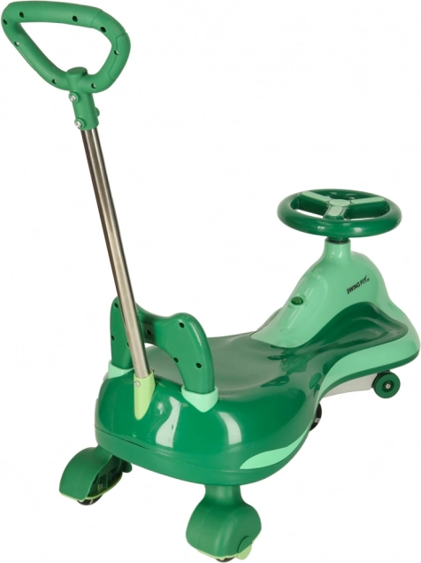 Zelený jezdicí hračka Swing Fix pro děti