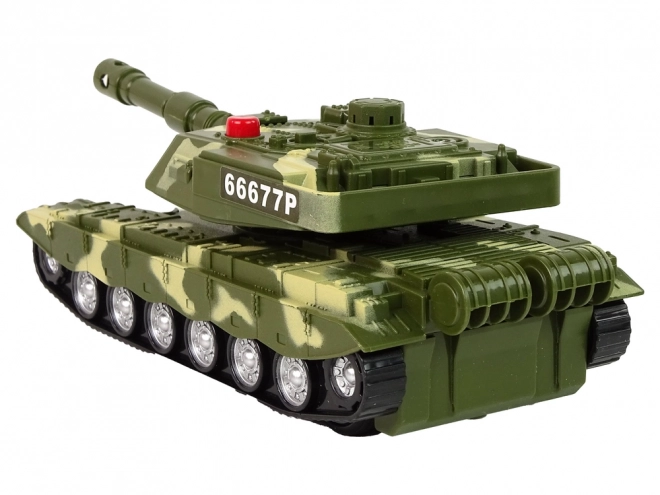 Vojenský tank Drive Fricative Sound Lights
