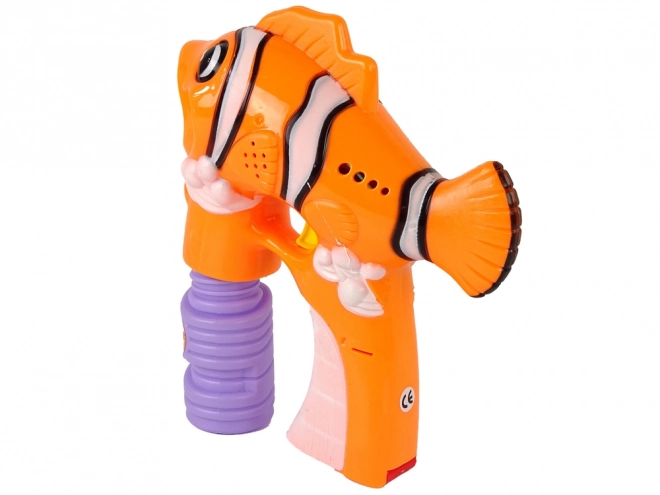 Oranžová ryba Bubble Machine