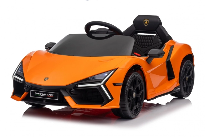 Dětské elektrické auto Lamborghini Revuelto oranžové
