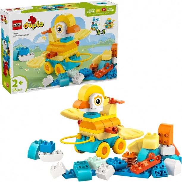 LEGO DUPLO 3 v 1: Zvířátka na kolečkách
