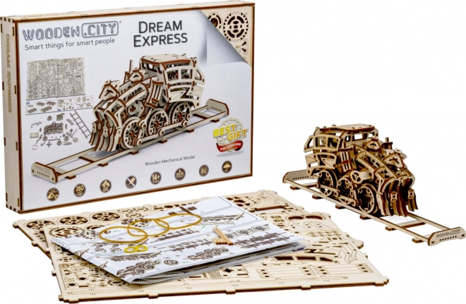 Dřevěný skládací model Express snů