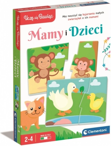 edukační hra puzzle mámy a mláďata CLEMENTONI