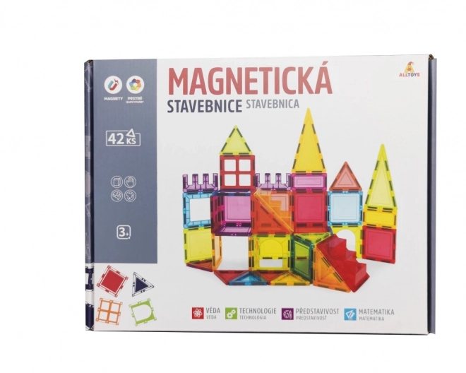 Barevná magnetická stavebnice pro děti